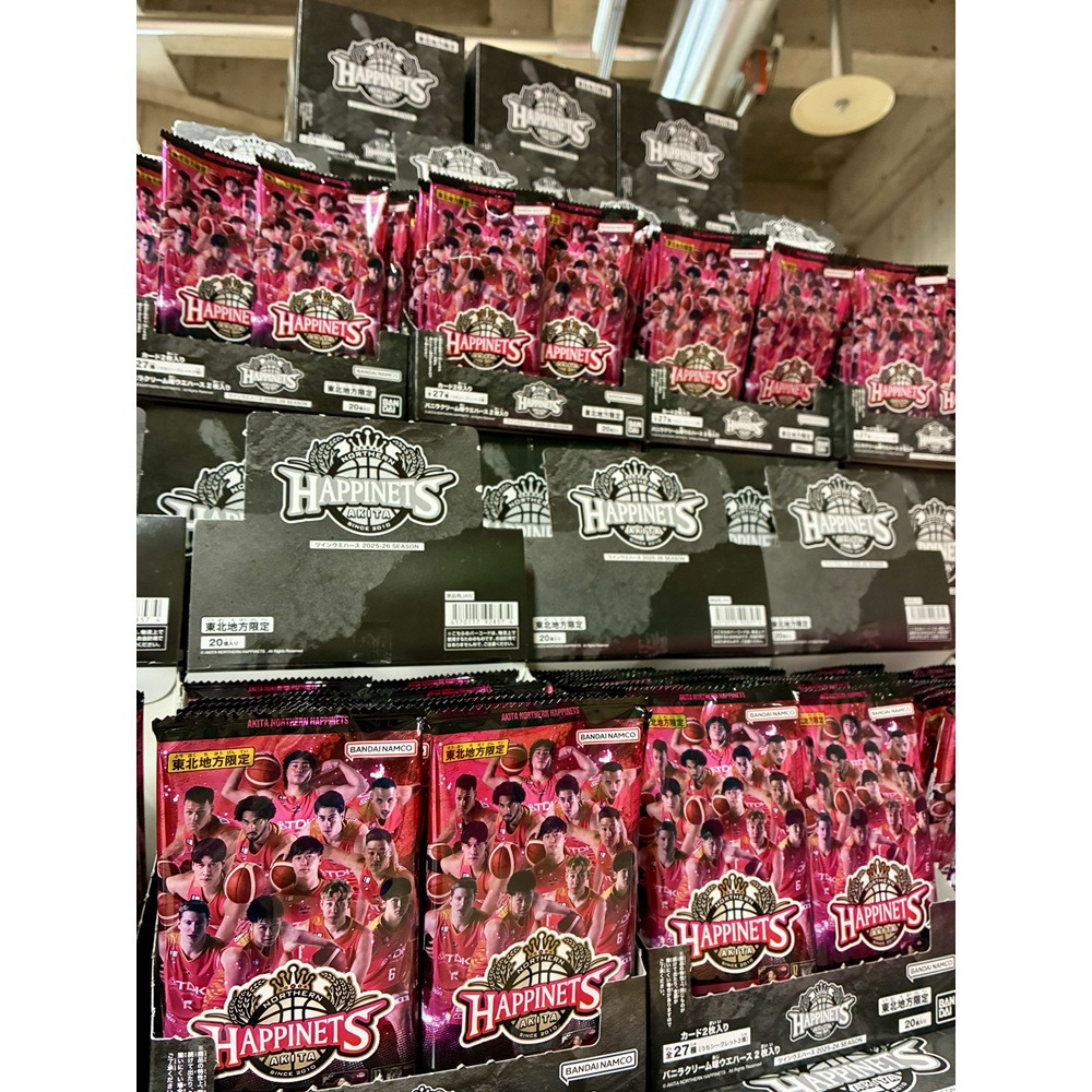 【グッズ値引券対象外】秋田ノーザンハピネッツ ツインウエハース 2025-26 SEASON 詳細画像 1BOX 1